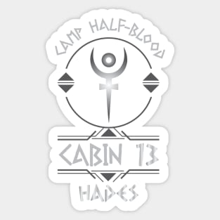 Cabin #13 in Camp Half Blood, Child of Hades – Percy Jackson inspired design Sticker